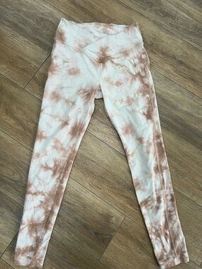 PINK Victoria's Secret Girls Tie-Dye Leggings - Blush & Cream